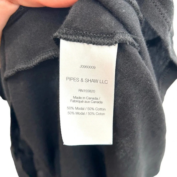 Veronica Beard Cindy V Neck High Low Tee In Black Size Small - Picture 8 of 9